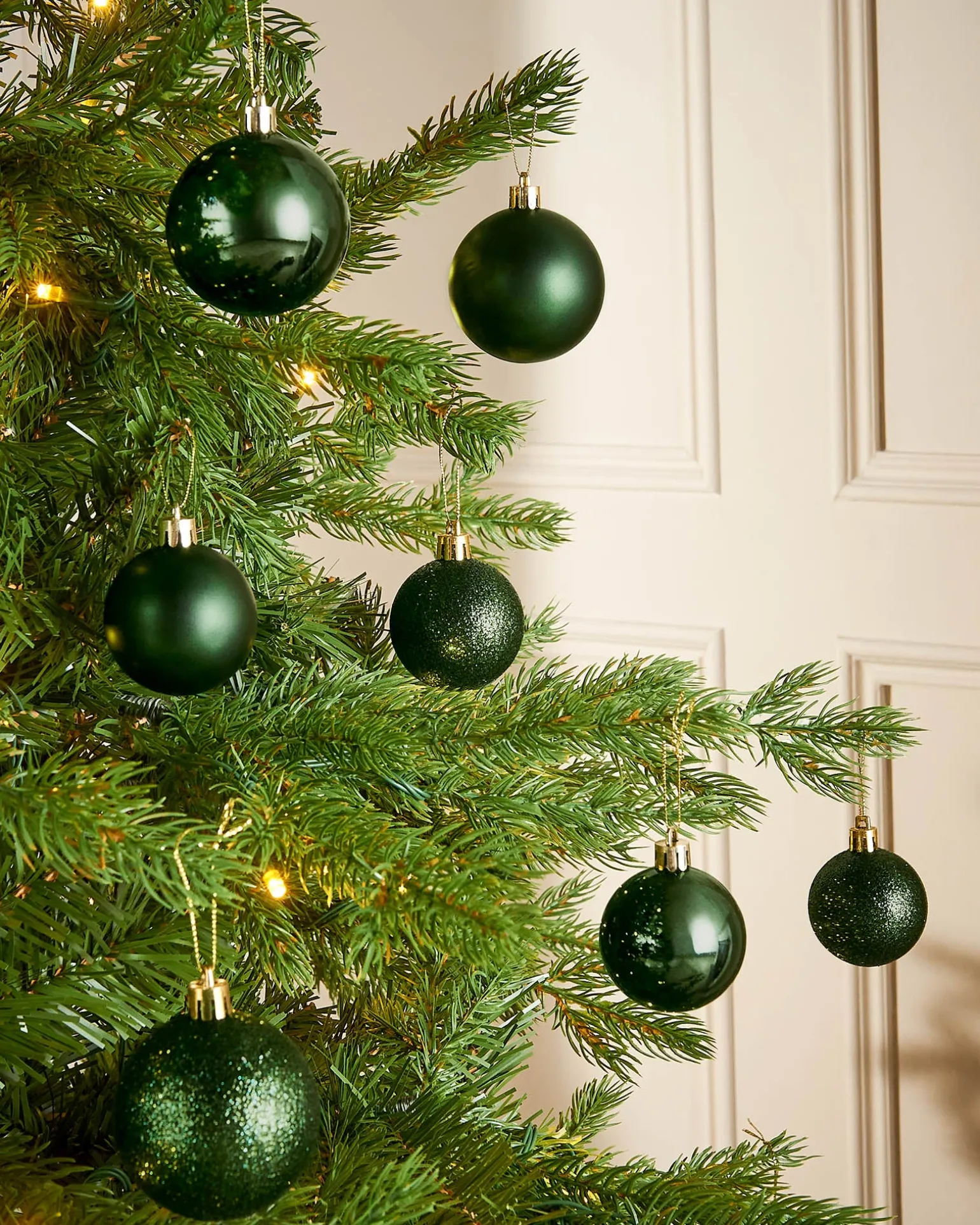 Sage Green Shatterproof Bauble, 50 Pack