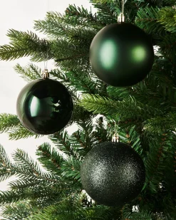 Sage Green Shatterproof Baubles, 9 Pack, 10 Cm