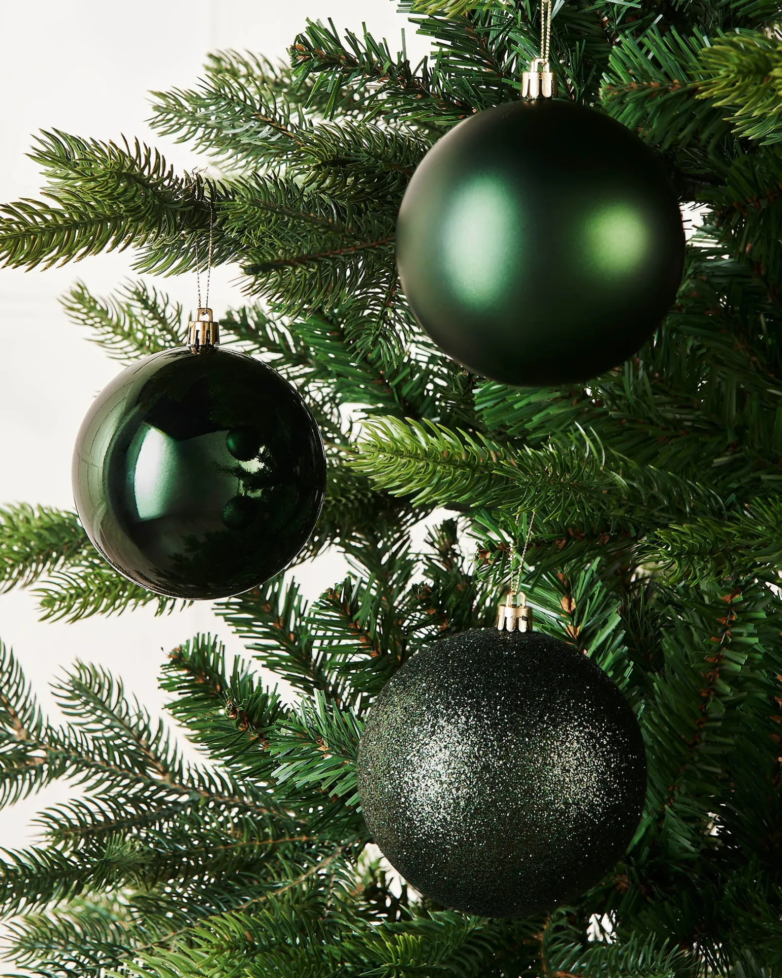 Sage Green Shatterproof Baubles, 9 Pack, 10 Cm