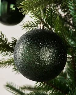 Sage Green Shatterproof Baubles, 9 Pack, 10 Cm