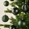 Sage Green Shatterproof Baubles, 16 Pack, 8 Cm