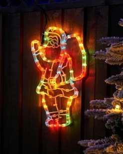 Santa Rope Light Silhouette, 41 Cm