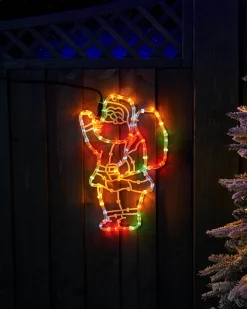 Santa Rope Light Silhouette, 41 Cm