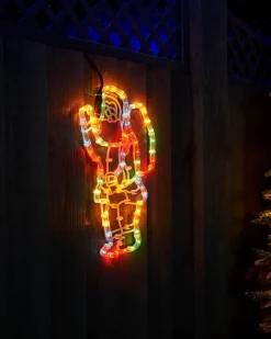 Santa Rope Light Silhouette, 41 Cm