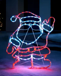 Santa Rope Light Silhouette, 59 Cm