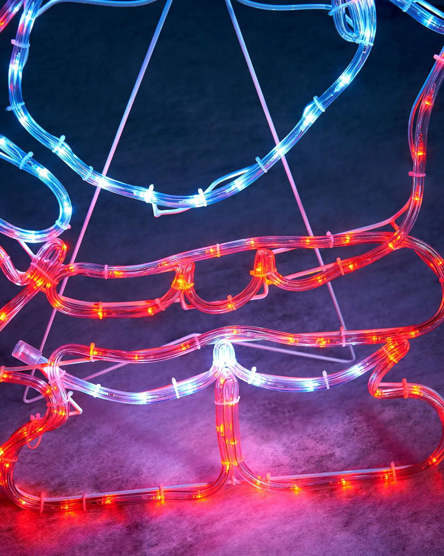 Santa Rope Light Silhouette, 59 Cm