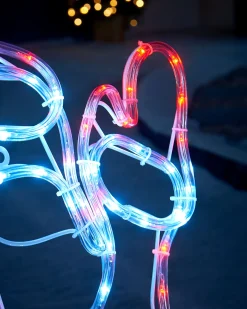 Santa Rope Light Silhouette, 59 Cm