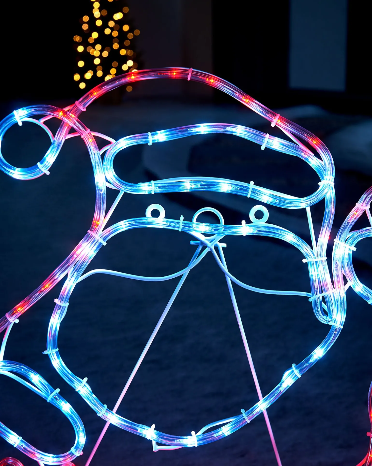 Santa Rope Light Silhouette, 59 Cm