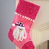 Santa Stocking, Pink/Purple, 48 Cm