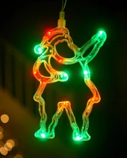 Set Of 6 Characters Rope Light Silhouette, Green, 5 M