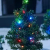 Set Of 6 Christmas Tree Pathway Stake Lights, 33 Cm