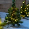 Set Of 6 Christmas Tree Pathway Stake Lights, 30 Cm