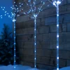 Set Of 4 Firework Pathway Stake Lights, 96 Cm