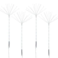 Set Of 4 Firework Pathway Stake Lights, 96 Cm