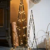 Set Of 2 Geometric Christmas Tree Cones, 60 Cm