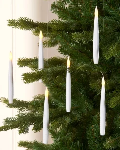 Set Of 10 LED Hanging Candles, 15 Cm