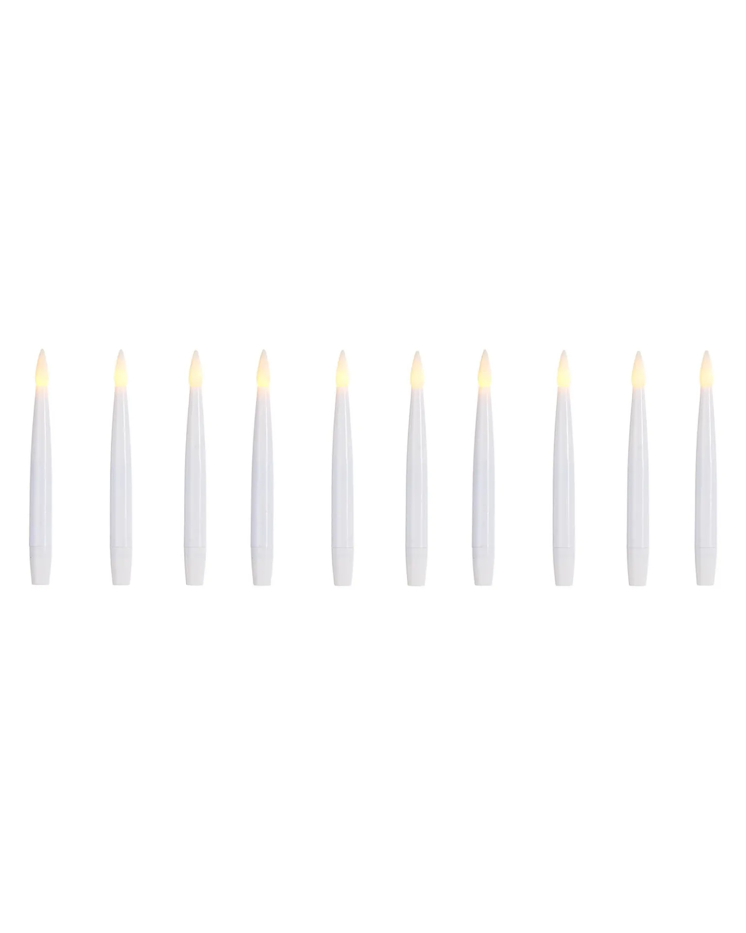 Set Of 10 LED Hanging Candles, 15 Cm