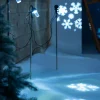 Set Of 3 LED Snowflake Projector Lights, 72 Cm