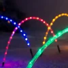 Set Of 8 Pre-Lit Arch Pathway Chasing Lights, 92 Cm