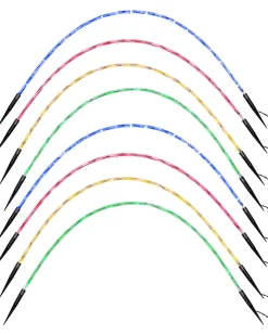 Set Of 8 Pre-Lit Arch Pathway Chasing Lights, 92 Cm
