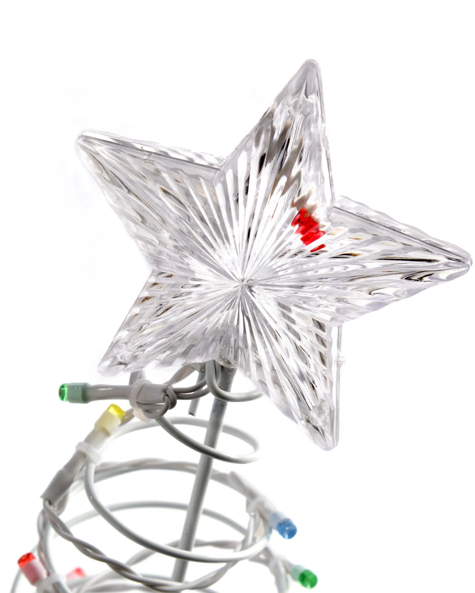 Set Of 4 Spiral Trees Rope Light Silhouette, 55 Cm