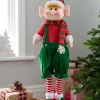 Set Of 2 Standing Elf Figurines, 60 Cm