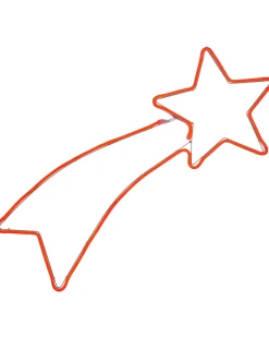Shooting Star Neon Rope Light Silhouette, 70 Cm