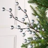 Silver Berry Christmas Tree Spray, 45 Cm