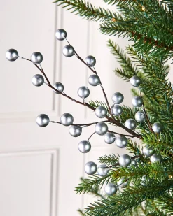Silver Berry Christmas Tree Spray, 45 Cm