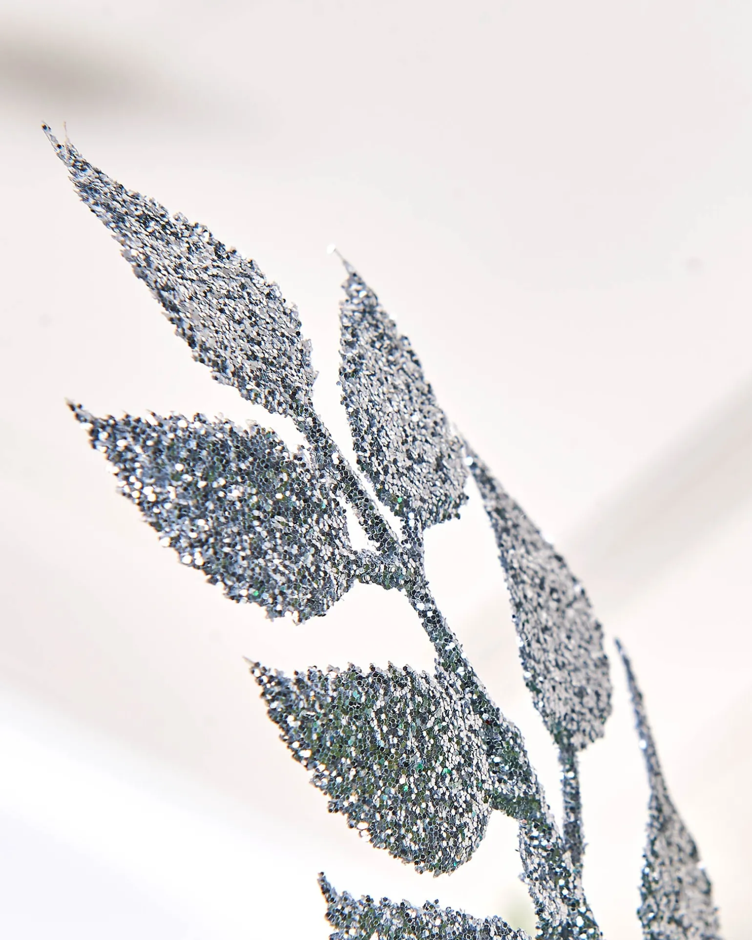 Silver Leaf Christmas Tree Spray, 73 Cm