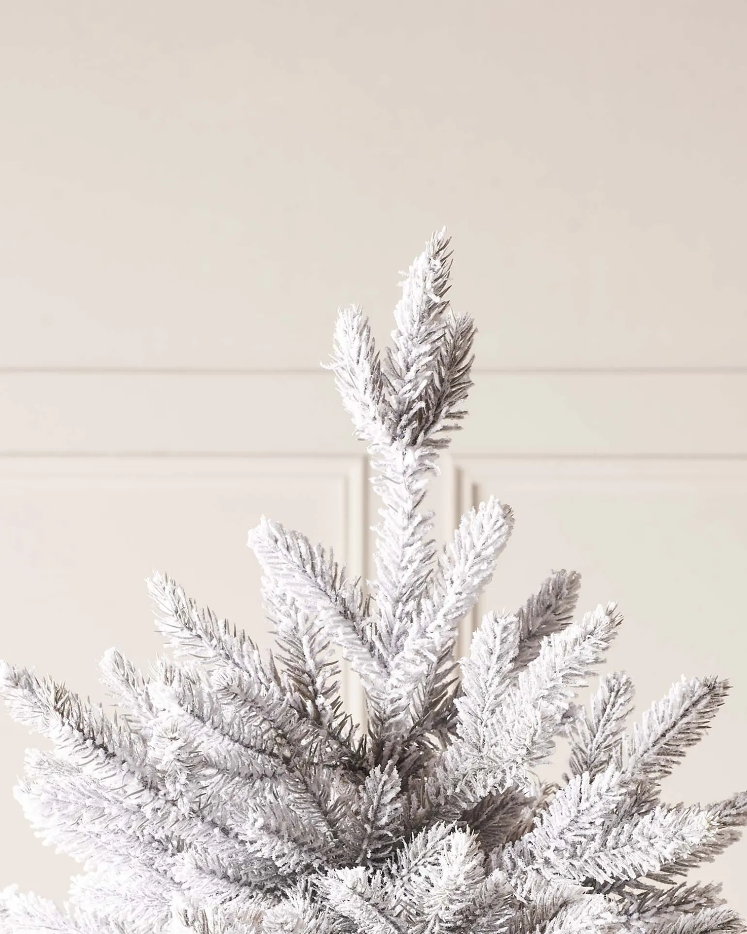 Snow Flocked Grey Fir Christmas Tree, 6 Ft