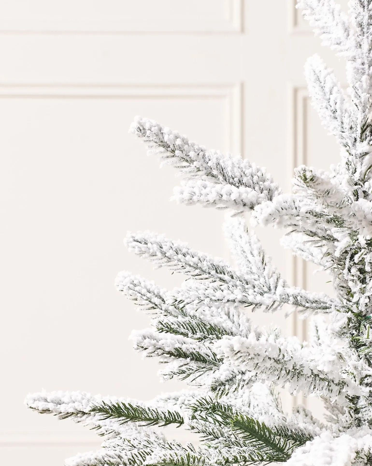 Snow Flocked Potted Christmas Tree, 2 Ft