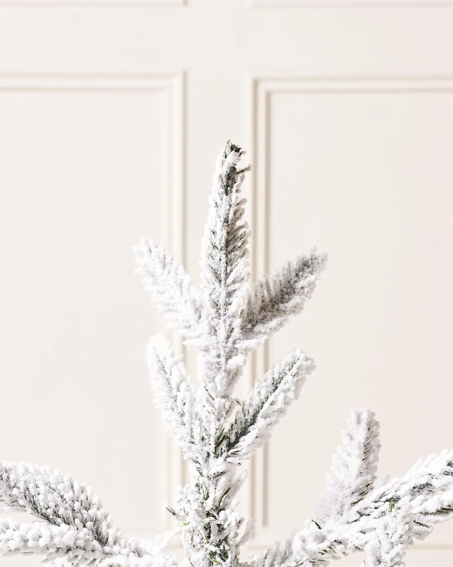 Snow Flocked Potted Christmas Tree, 2 Ft