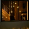 Snowflake Curtain Light String, 1.2 M