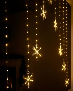 Snowflake Curtain Light String, 1.2 M