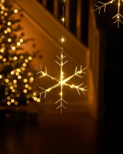 Snowflake Curtain Light String, 1.2 M