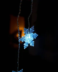 Snowflake Curtain Net Light, White, 1.2 M