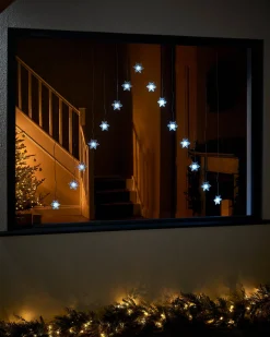 Snowflake Curtain Net Light, White, 1.2 M