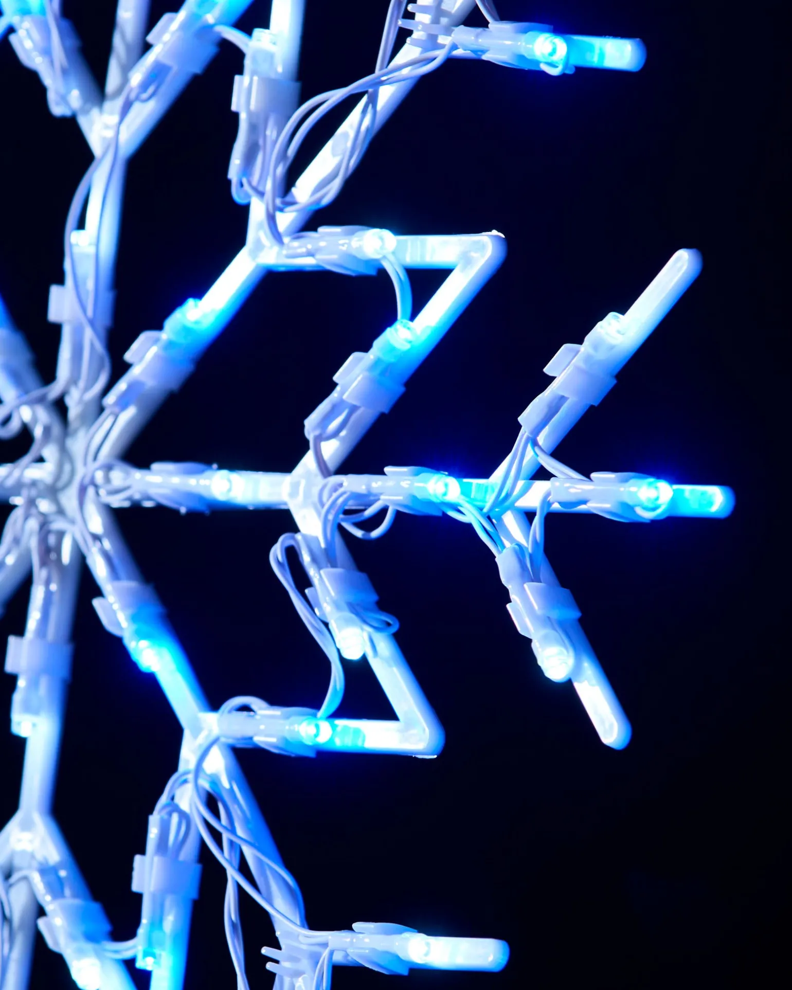 Snowflake Silhouette, Blue, 36 Cm