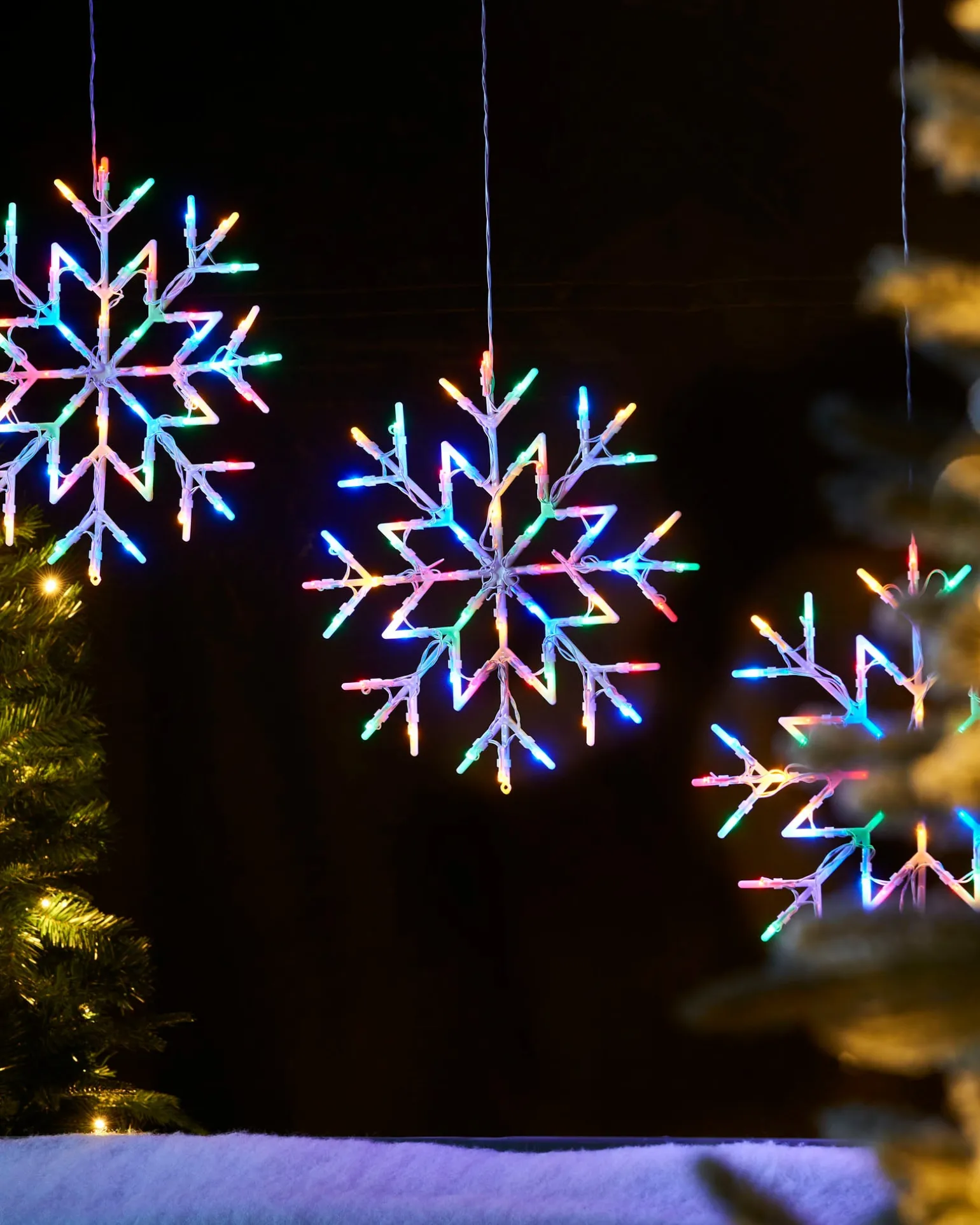 Snowflake Silhouette, Multi-Coloured, 36 Cm