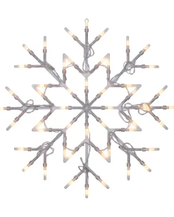 Snowflake Silhouette, Warm White, 36 Cm