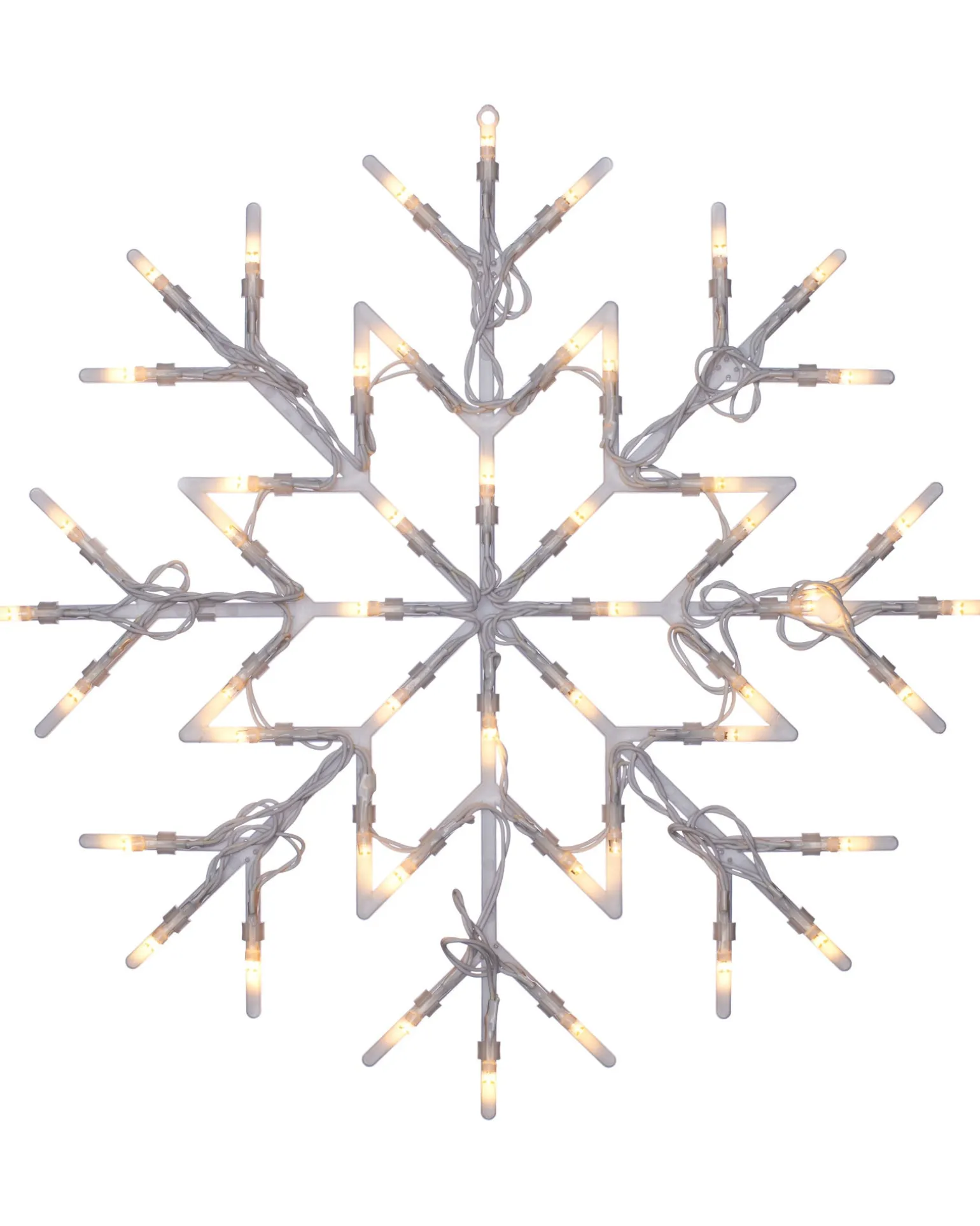 Snowflake Silhouette, Warm White, 36 Cm