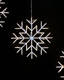 Snowflake Silhouette, Warm White, 36 Cm
