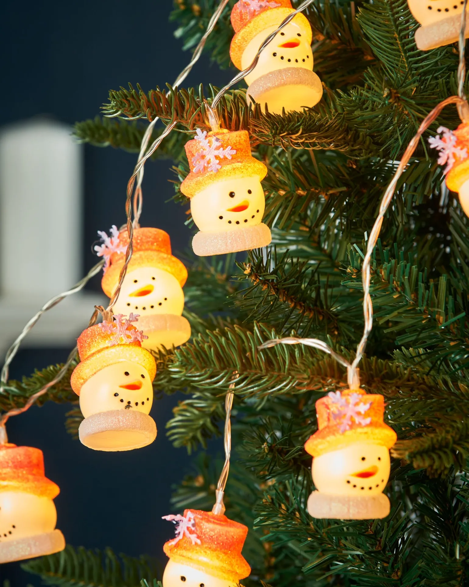 Snowman LED Light String, 1.8 M