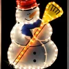 Snowman Rope Light Silhouette, 42 Cm