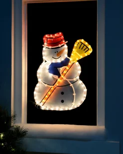 Snowman Rope Light Silhouette, 42 Cm