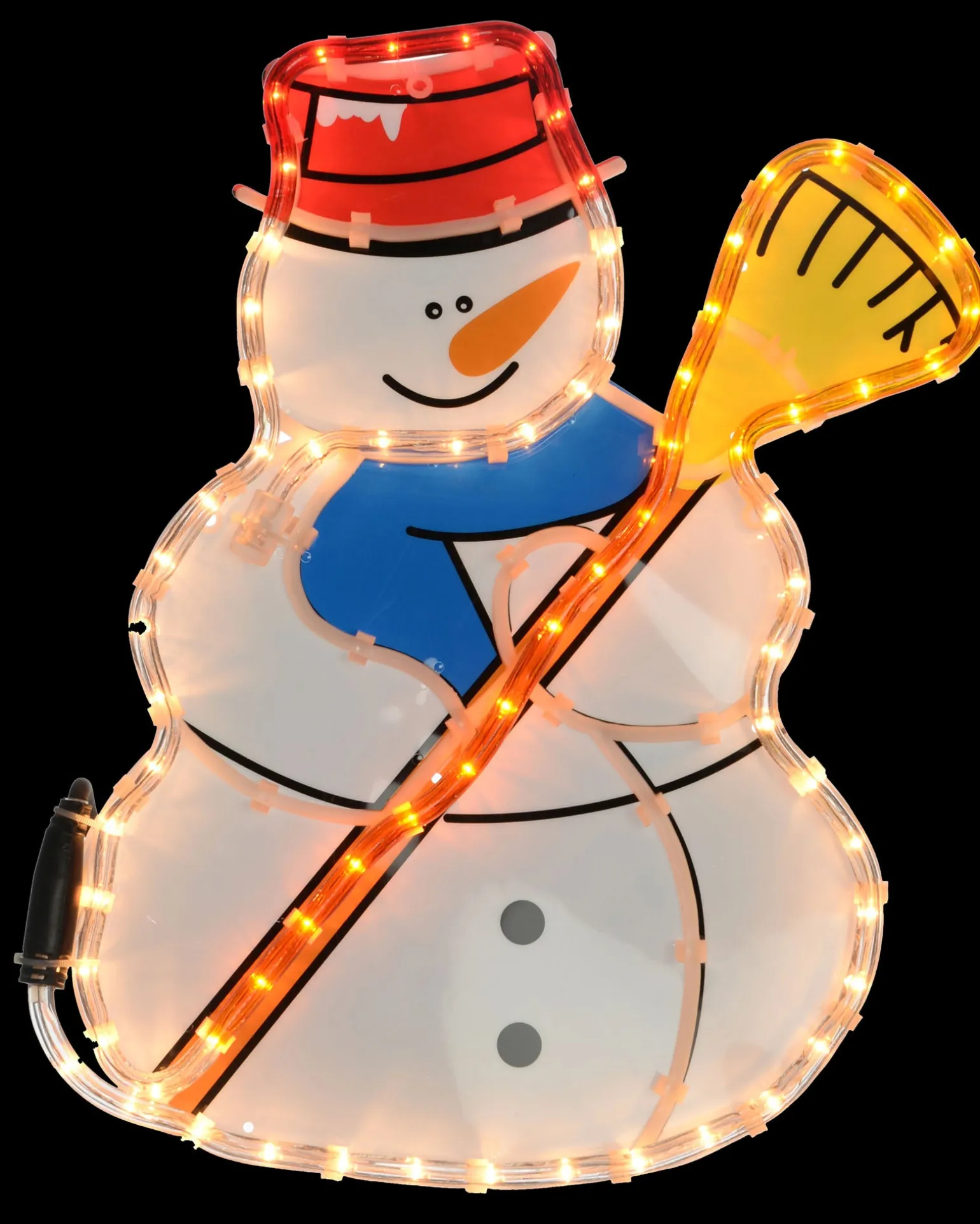 Snowman Rope Light Silhouette, 42 Cm