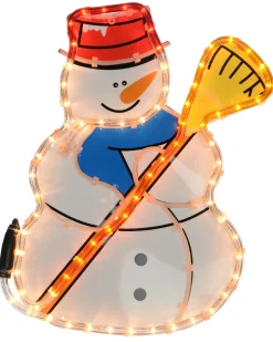 Snowman Rope Light Silhouette, 42 Cm