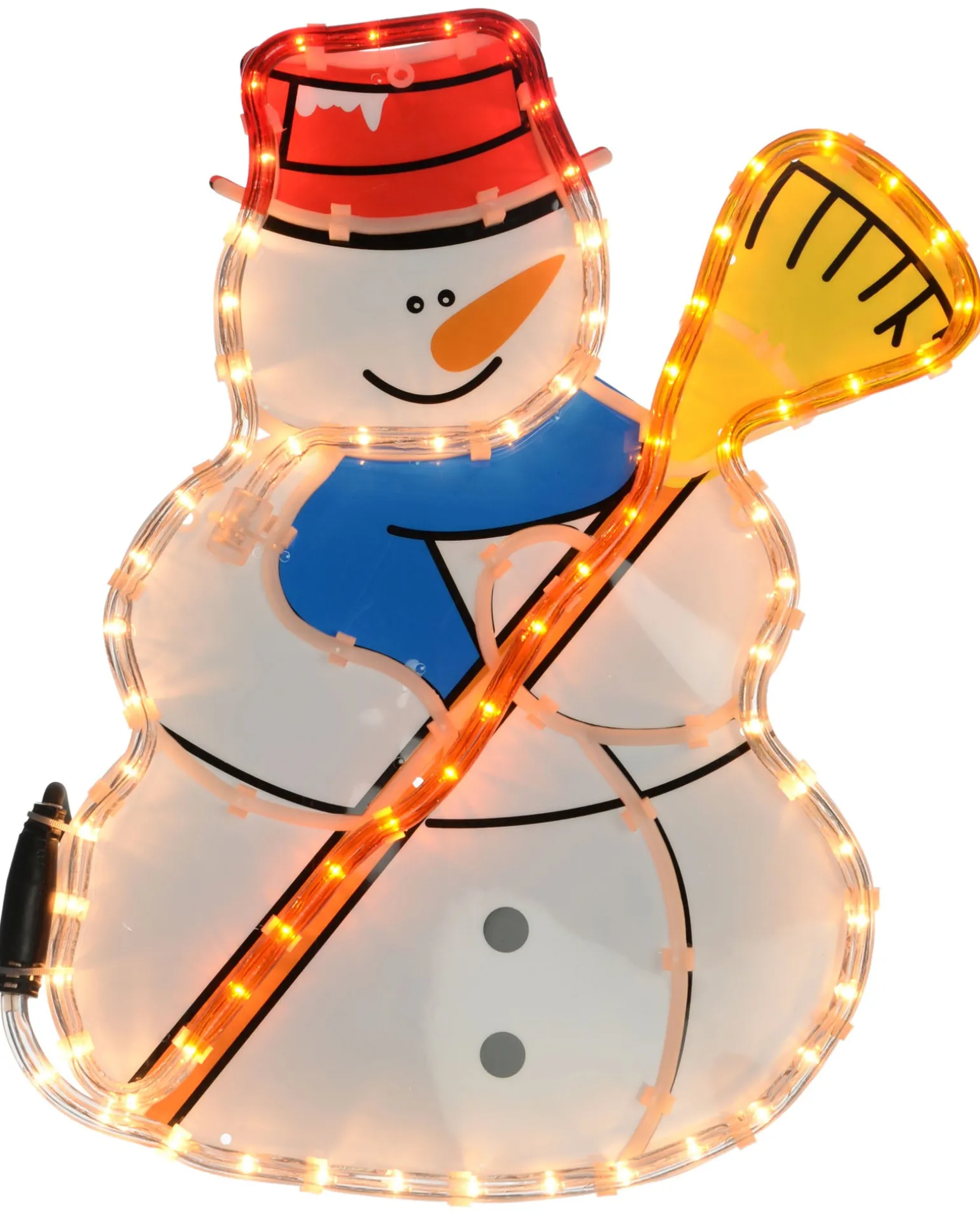 Snowman Rope Light Silhouette, 42 Cm