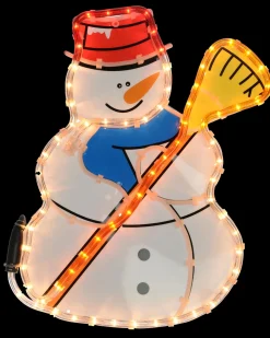 Snowman Rope Light Silhouette, 42 Cm